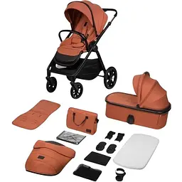 Коляска універсальна Lionelo Mika Plus 2 в 1 brown rust (LO-MIKA PLUS 2IN1 BROWN RUST) - мініатюра 15
