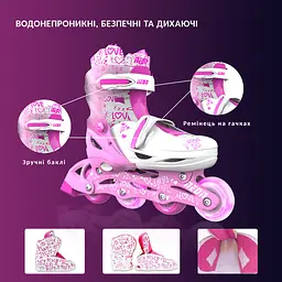 Ролики Neon Combo Skates Розмір 30-33 Рожевий - мініатюра 8