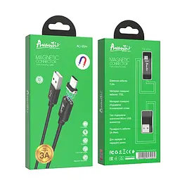 Кабель Avantis AC-95m MagJet USB – Micro- чорний - мініатюра 5