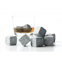 Камені для охолодження віскі 9 штук із чохлом, мильний камінь Whiskey Stones - мініатюра 3