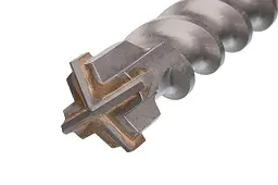Бур хвостовик SDS max по бетону для перфоратора Intertool 35 х 400 мм Quadro - мініатюра 2