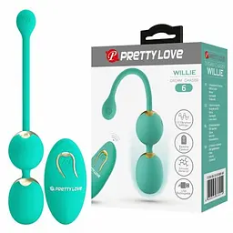 Вагінальні кульки Pretty Love Willie, 20.5 см, бірюзовий - мініатюра 7