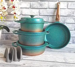 Набір посуду O.M.S. Collection 3049 Blue 7 предметів