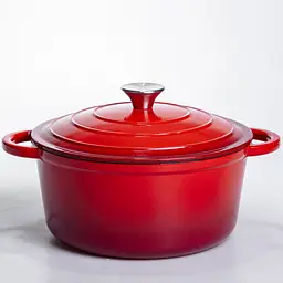 Каструля чавунна емальована 5 л, червоний Yongkang HP-FLG-2 RED