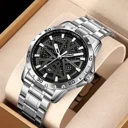 Наручний годинник чоловічий 9337SIBK Silver-Black Skmei acs0030895 - мініатюра 3