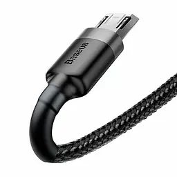 Кабель Baseus Cafule Micro USB 3m (CAMKLF-HG1) Gray/Black [69673] - мініатюра 2