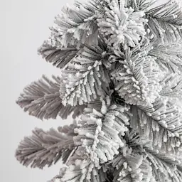 Штучна новорічна декоративна ялинка «Снігова королева» засніжена 125 см Lugi SOK-M-05-4 - мініатюра 7