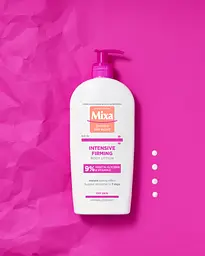 Тонізуюче молочко для тіла Mixa для сухої шкіри тіла, схильної до втрати пружності, 400 мл (D3720900) - мініатюра 2