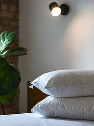 Подушка Ecotton 70х70 см Ecofill Premium антиалергенна з кантом біопух біла в чохлі для зберігання White (25510) - мініатюра 8
