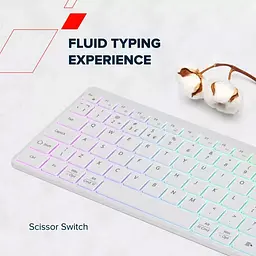 Клавіатура Canyon HKB-W11 UK/US RGB Dual Mode Wireless White (CNS-HBTK11W) - мініатюра 6