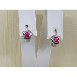 Срібні сережки Qvaliz з фіанітами. 90200585 - мініатюра 2
