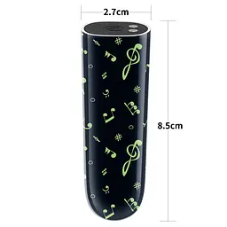 Вібратор для клітора Lovetoy Music Massager Glow In The Dark 8.5 см чорний - мініатюра 4