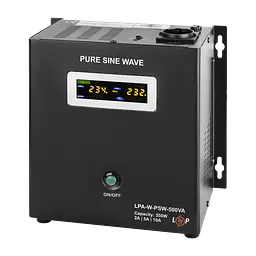 ДБЖ з правильною синусоїдою 12V LPA-W-PSW-500VA(350Вт) 2A/5A/10A - мініатюра 5