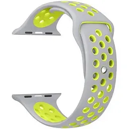Ремінець Sport Nike для Apple Watch 42/44/45/46/49mm Gray/Yellow [119480] - мініатюра 2