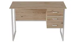 Комп'ютерний стіл Ferrum-decor Гаррі 75x140x70 білий ДСП Дуб Артізан 32мм (FRD-101019) - мініатюра 4