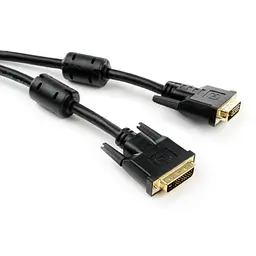 Кабель мультимедійний DVI to DVI 24+1pin 1.8 m Vinga (VCPDCDVIMM1.8BK)