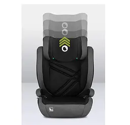 Автокрісло Lionelo Hugo I-Size Black Grey, 15-36 кг, сіре (LO-HUGO I-SIZE BLACK GREY) - мініатюра 5