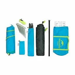 Намет Naturehike P-Series NH18Z033-P тримісний 210T/65D зелений - мініатюра 3