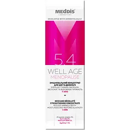 Зміцнювальний концентрат для шиї та декольте Well Age Menopause Meddis 50 мл - мініатюра 2