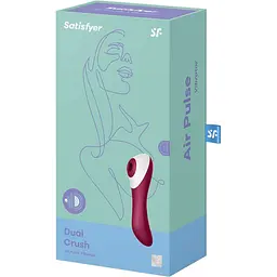 Вібратор з вакуумною стимуляцією Satisfyer Dual Crush Wine Red (SO6088) [95344] - мініатюра 6