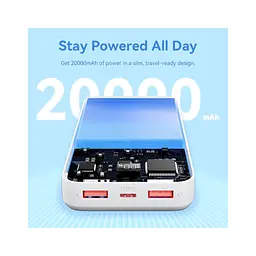 Батарея універсальна Vention 20000 mAh 22.5W Black LED Display Type (FHLB0) - мініатюра 4