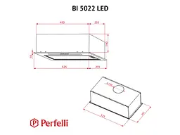 Витяжка Perfelli BI 5022 BL LED - мініатюра 11