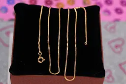 Цепь Xuping Jewelry венецианское плетение 60 см 1 мм золотистая