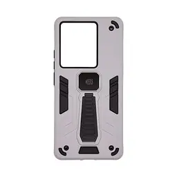 Чехол для Xiaomi Redmi Note 14S 4G, Proover, серый, с подставкой и магнитом, противоударный, ударопрочный, бронированный, панель-накладка, защита всего корпуса, термополиуретан (TPU) + поликарбонат (PC), ArmorStandart (ARM85799)