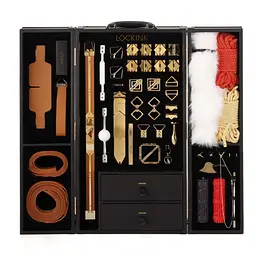 БДСМ-набір LOCKINK All-in-1 BDSM Play Kit, коричневий - мініатюра 1