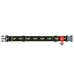 Нашийник для собак Waudog Nylon з QR паспортом, Дім, пластиковий фастекс, XXL, 46-70х3,5 см - мініатюра 2