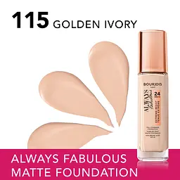 Тональна основа Bourjois Always Fabulous Foundation відтінок 115 (Golden Ivory) 30 мл - мініатюра 3
