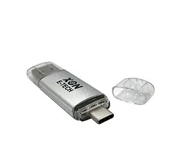 Флеш-накопичувач XON FlashDrive DuoConnect 128GB (USB 3.0 + USB Type-C) Сірий (FX3DX128MS 7607) - мініатюра 5