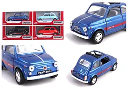 Металева інерційна легкова модель Fiat 500 5", відкриваються двері (В асортименті) - мініатюра 2