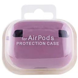 Силіконовий футляр з мікрофіброю для навушників Airpods 4 Ліловий / Lilac Pride - мініатюра 4