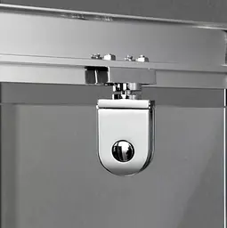 Душові двері Dusel FA516 100x190, універсальні, прозорий, хром - мініатюра 4
