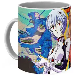 Кружка GeekLand Evangelion Євангеліон Рей проти Аска EV 02.01 - мініатюра 3