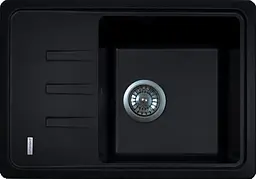 Кухонна мийка Adamant SLIM антрацит 615x430x200 мм, з крилом 61,5 см
