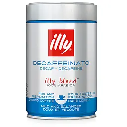 Кава мелена illy Decaffeinato без кофеїну 250г.