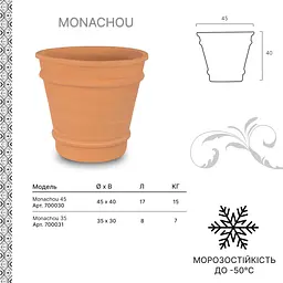 Вазон TerraNeo Monachou 35x30 см (700031) - мініатюра 3