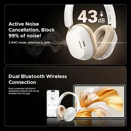 Навушники UGREEN HP203 HiTune Max5С Hybrid ANC White - мініатюра 5
