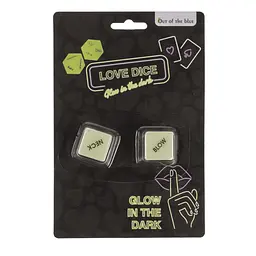 Неонові кубики Love Dice Glow In The Dark білі, 2 шт. - мініатюра 6