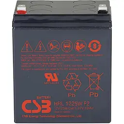Акумулятор CSB HRL1225WF2 AGM 12V 5,8Ah