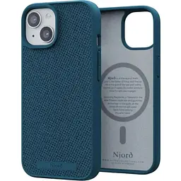 Чохол-накладка Njord Fabric MagSafe Case Deep Sea для iPhone 15