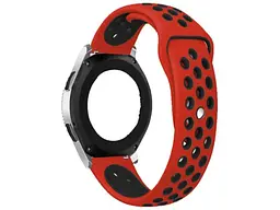 Ремінець BeCover Nike Style для Xiaomi Amazfit Bip / Bip Lite / Bip S Lite / GTR 42mm / GTS / TicWatch S2 / TicWatch E Red-Black (705709) - мініатюра 2