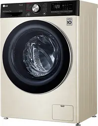 Пральна машина LG з фронтальним завантаженням F2V5HS9B, 7кг, 1200, A+++-20%, Пар, глибина 45см, Дисплей, Інвертор, Бежевий (F2V5HS9B) - мініатюра 4