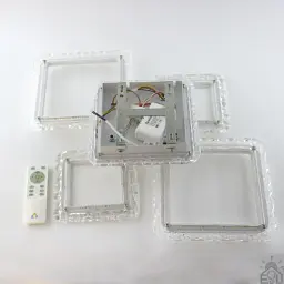 Смарт люстра керована світлодіодна OVAL ICE RGB 5S 75 Вт 725x500x93 мм Біла ESLLSE - мініатюра 9