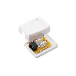 Комп'ютерна розетка RJ45 x1 UTP 5e Kingda (KD-WP6034-C5e) - мініатюра 2