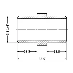 Ніпель SD Plus 1 1/4" ЗР SD4073232 - мініатюра 2