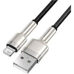 Кабель Baseus Cafule Metal USB to Lightning 1m Black (CALJK-A01) [82093] - мініатюра 4