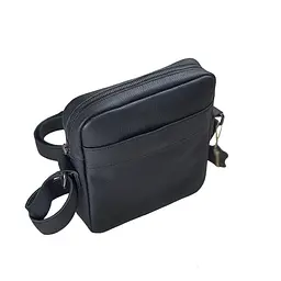 Сумка чоловіча через плече GS 22*20*5 cм шкіряна чорная флотар (Б2К 001 черн Ф) 200 - мініатюра 5